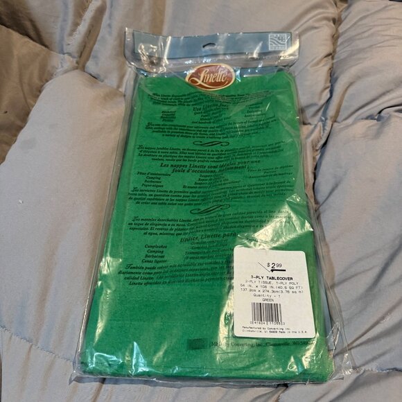 Linette Green Tablecover With Waterproof Backing - Picture 8 of 11